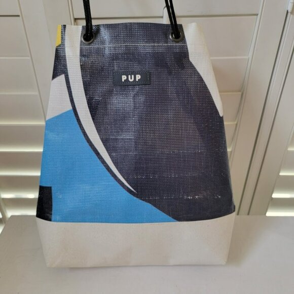 Upcycled Tote Bag - Convertible to Backpack - Crafted by PUP Designers in Indy - Picture 2 of 9